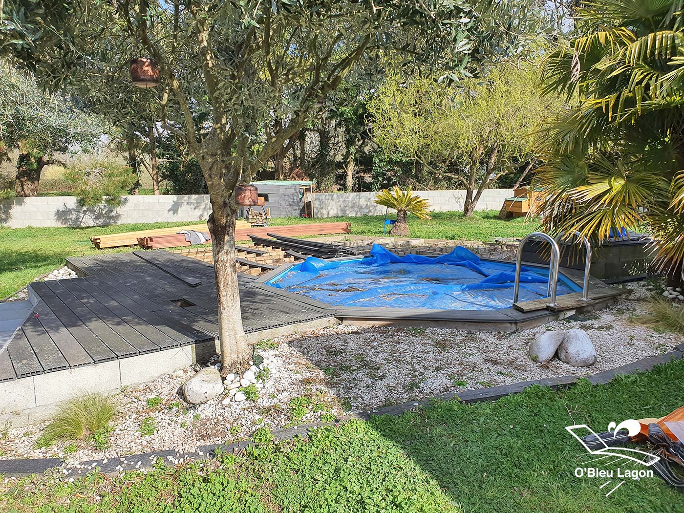 chantier terrasse jardin vendee