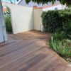 conception petite terrasse bois ipe forme arrondie vendee