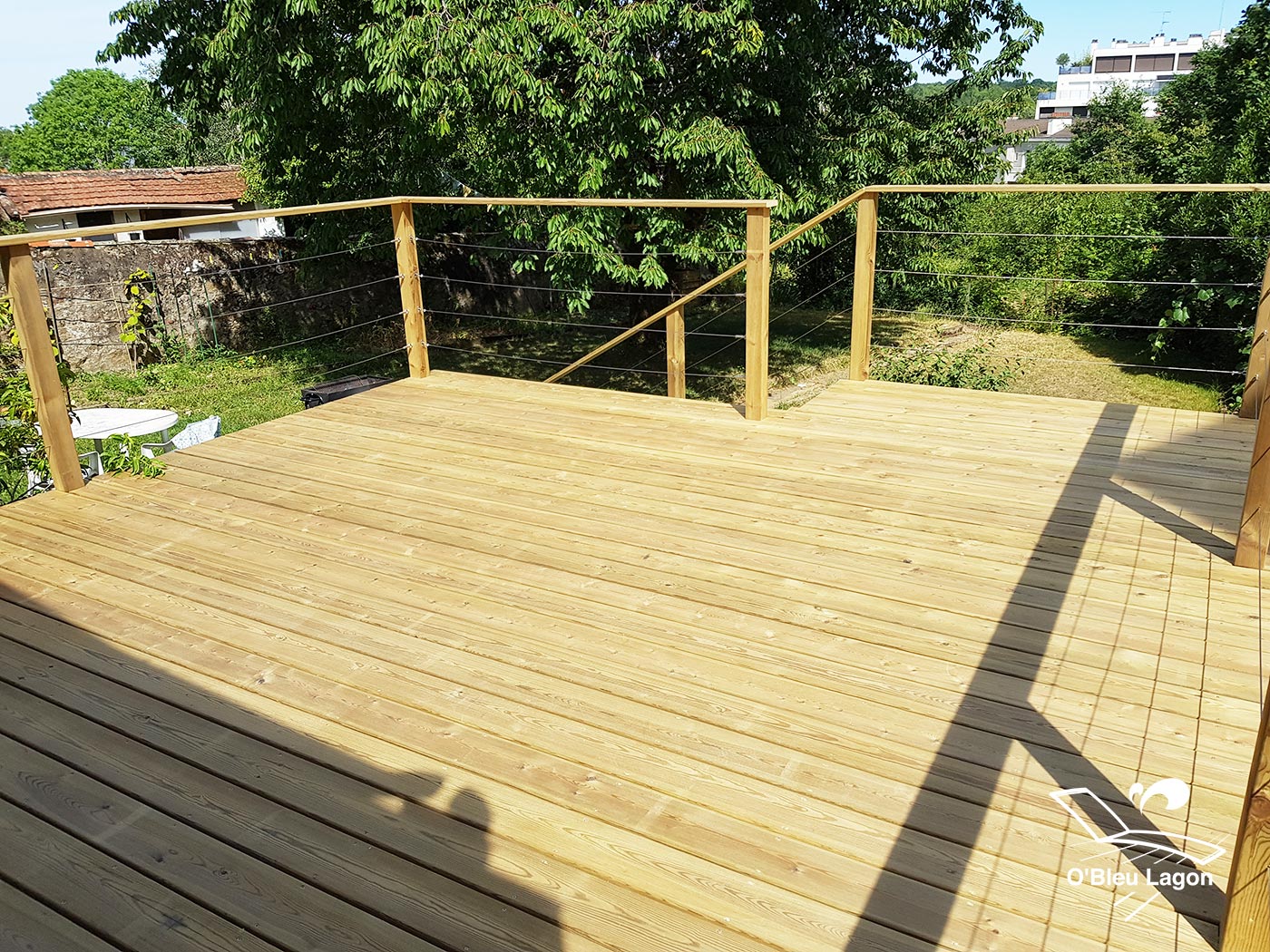 conception terrasse bois garde corps pin traite classe 4 vendee