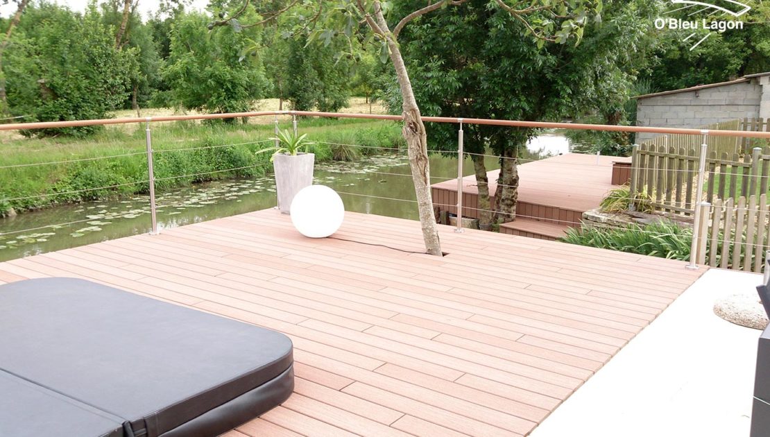 conception terrasse composite autour spa vendee