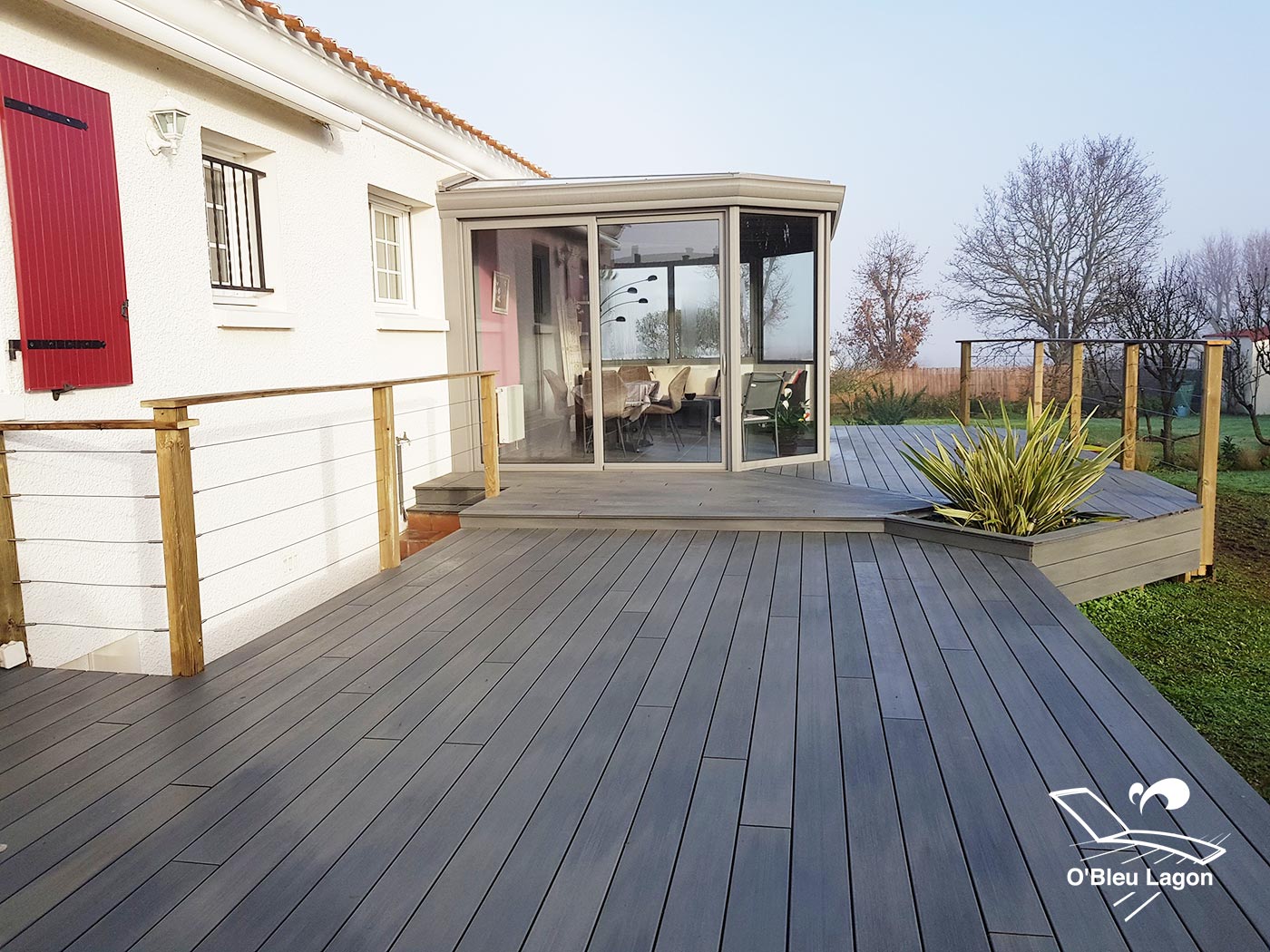 conception terrasse derive composite avec garde corps vendee