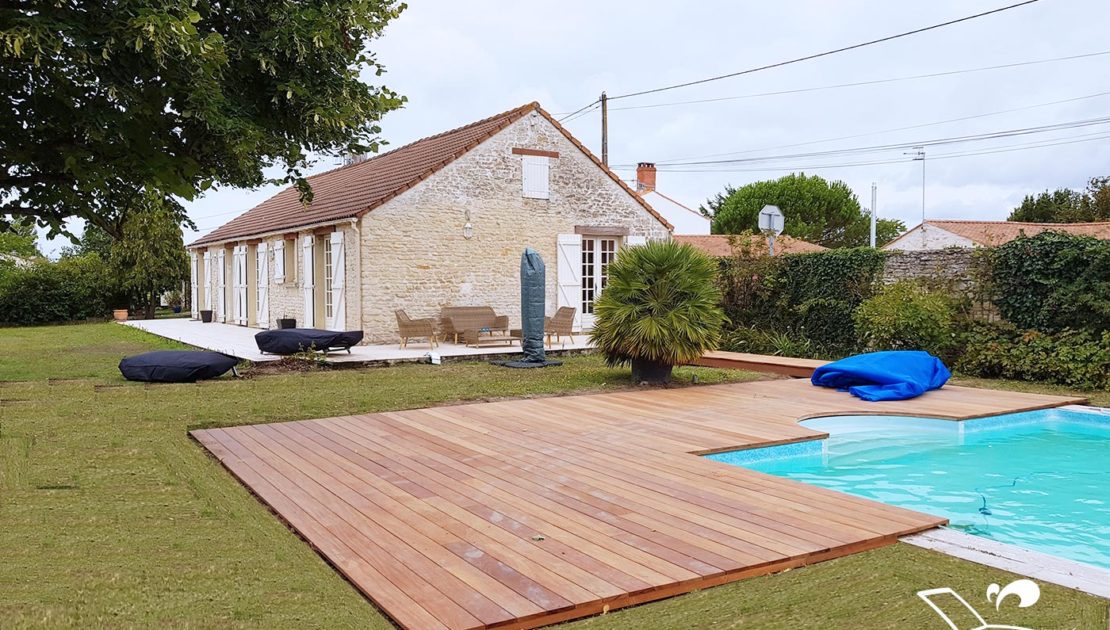 conception terrasse piscine bois exotique cumaru vendee