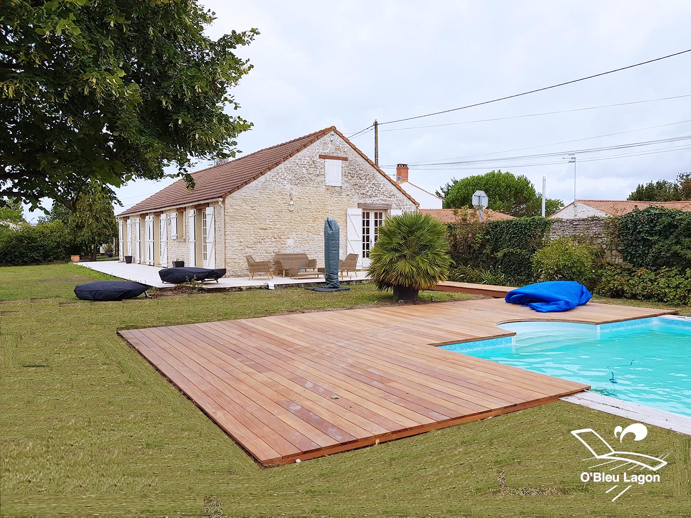 conception terrasse piscine bois exotique cumaru vendee