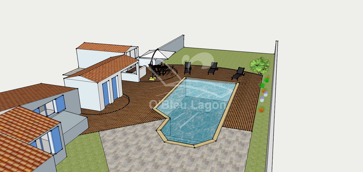 simulation 3d projet terrasse piscine